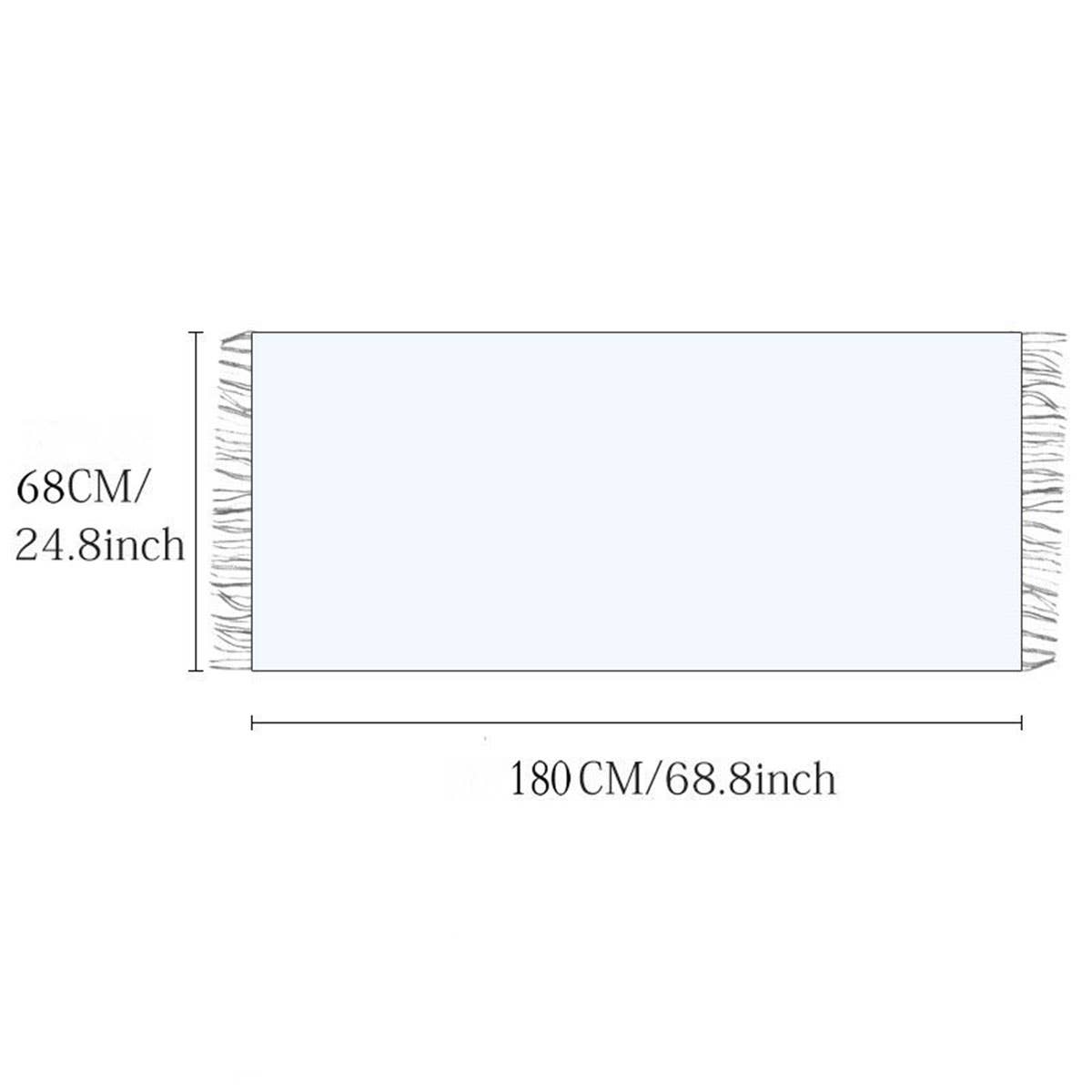 Womens Double Face Plaid Scarf Winter Warmth