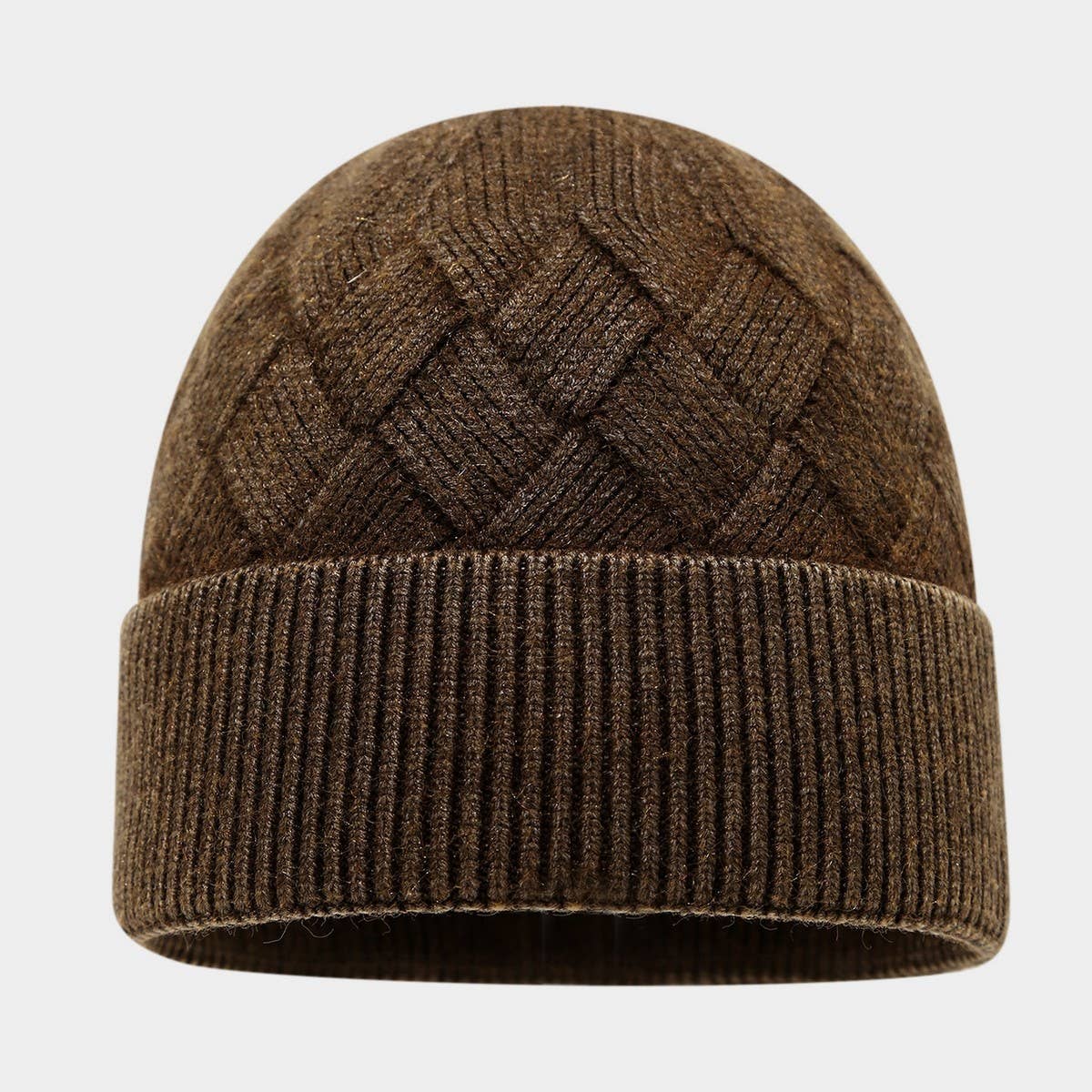 Winter Knit Beanie Hat Women Warm Ear Cover_Cwah04732