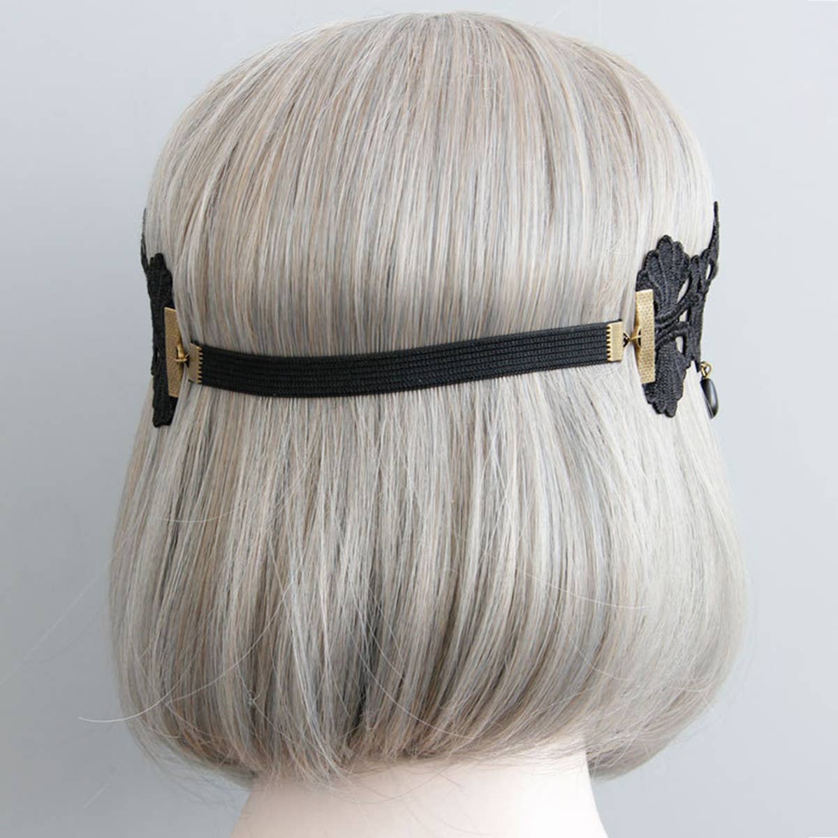HALLOWEEN PEARL LACE HEADBAND_CWMM0136