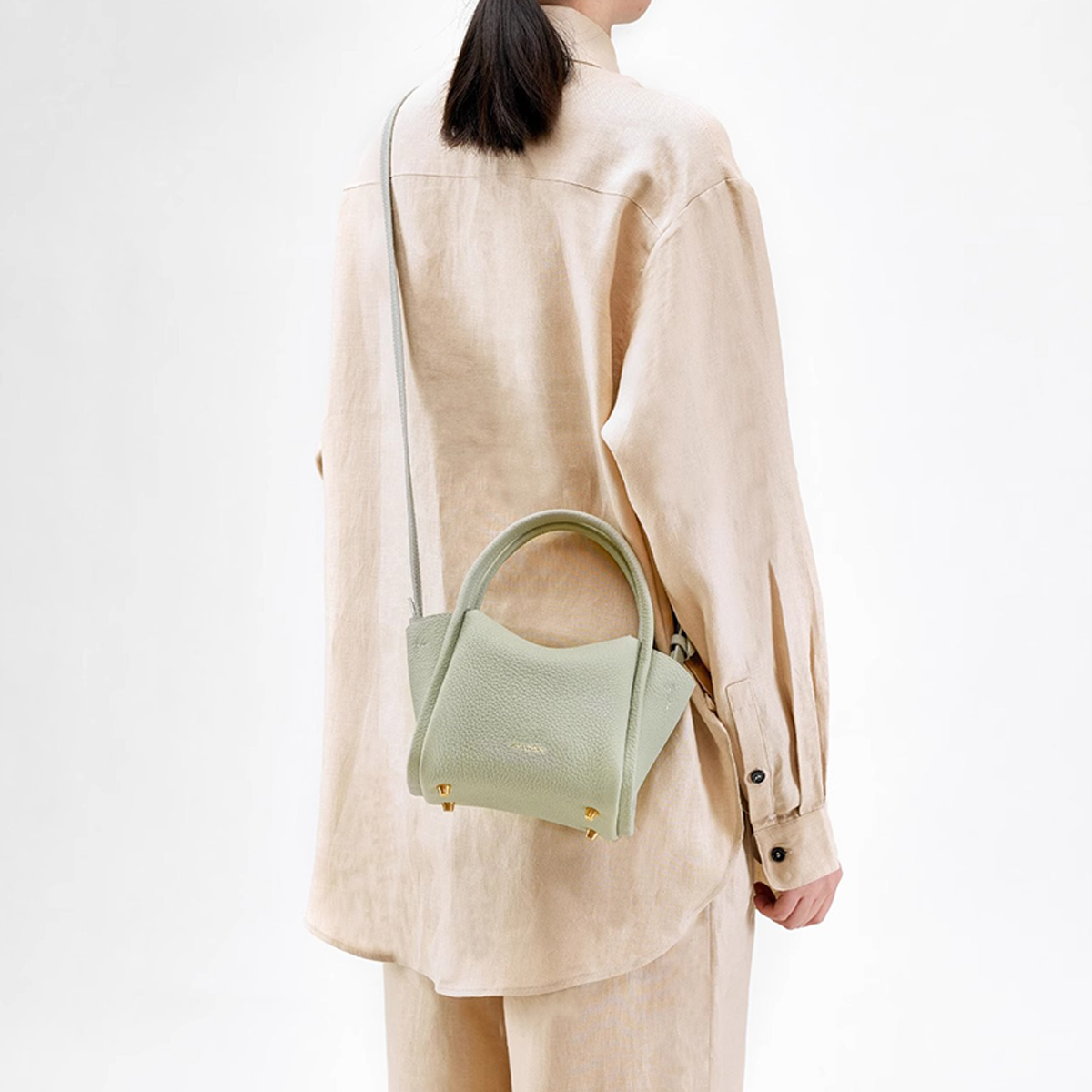 MINI BASKET BAG CUTE TOP HANDLE CROSSBODY_CWAB5336