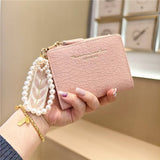 Minimal Crack Texture Pearl Bifold Wallet_Cwab06214