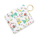 PU CARD WALLET WITH KEYCHAIN MULTI CARD SLOTS_CWAB4934