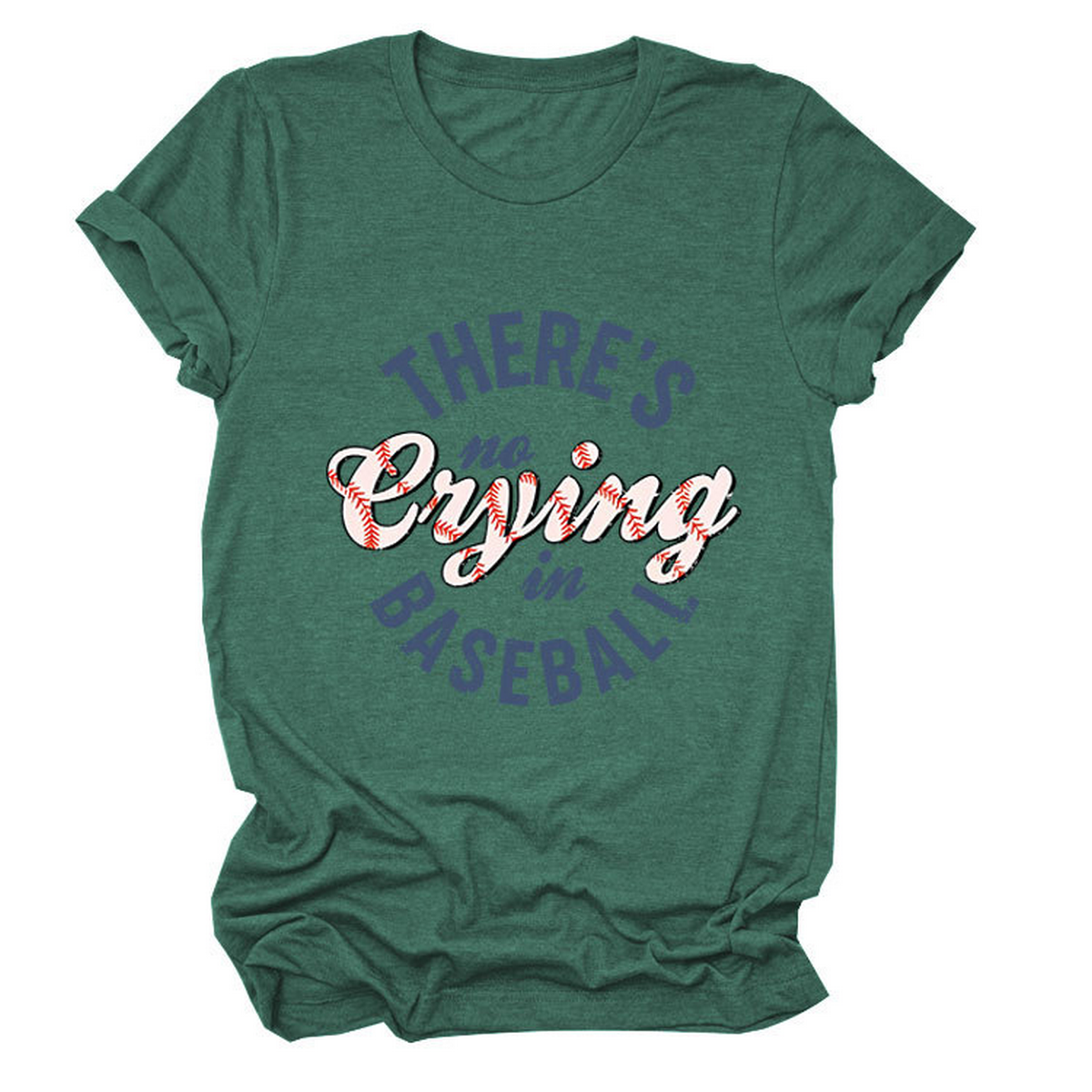 Womens No Crying In Baseball Graphic Teep_Cwttsl0481