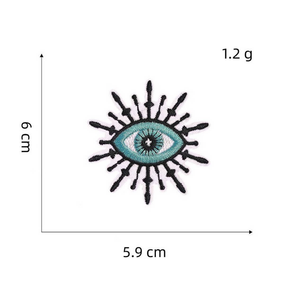 NEW DEVILS EYE EMBROIDERY CLOTHING PATCH_CWMM4025