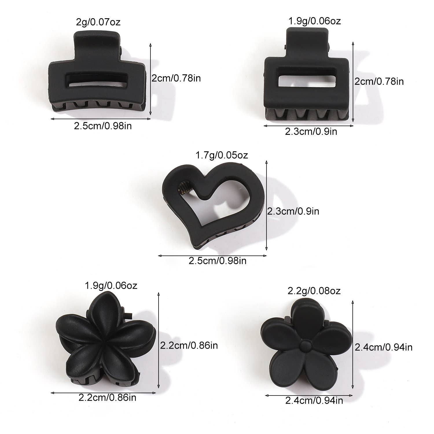 Twelve Sets Of High-End Small Hair Clips