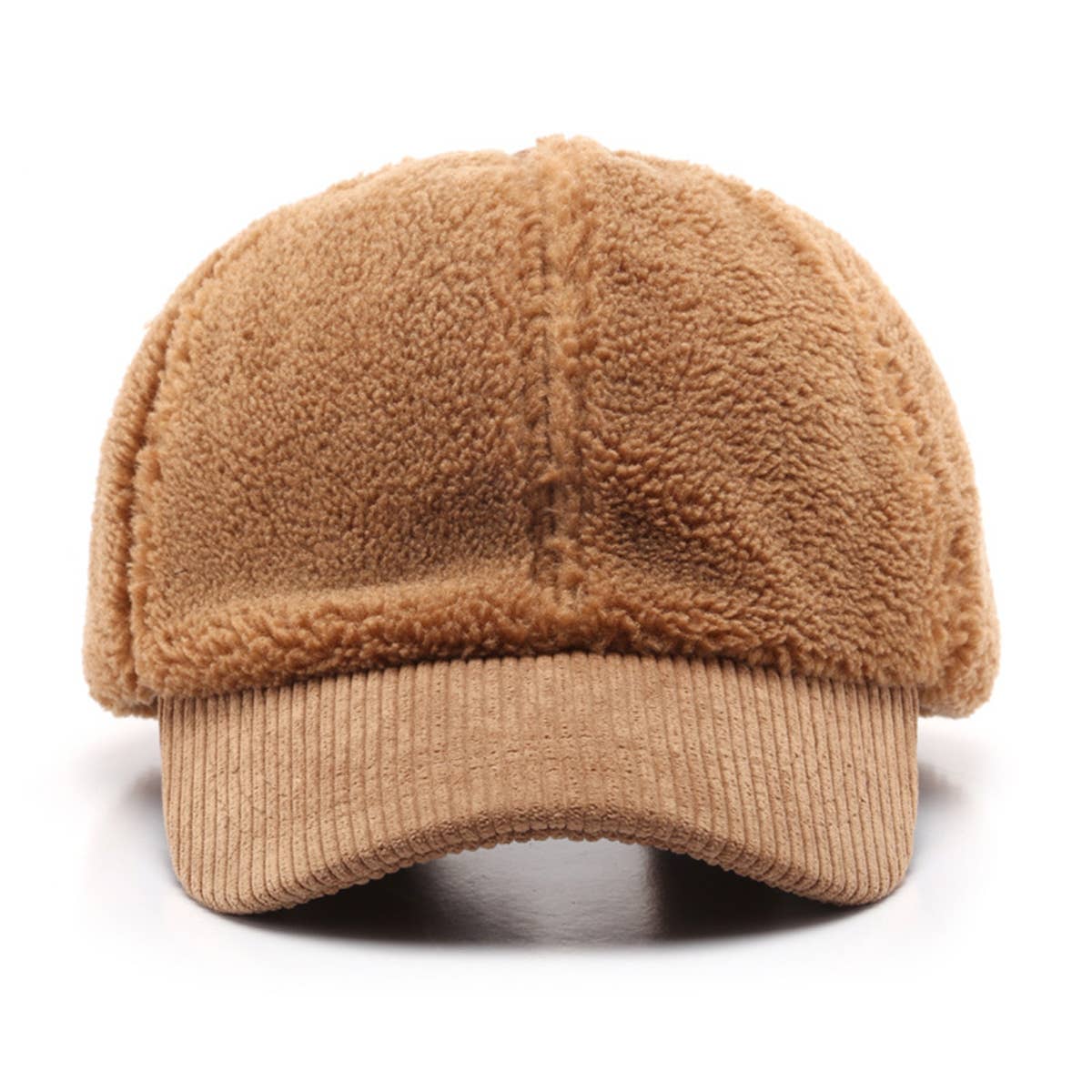 KOREAN FLEECE CORDUROY BASEBALL CAP WARM HAT_CWAH1853