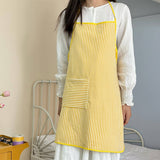 Towel Fabric Small Fresh Apron Cafe Work Apron_Cwmm5812