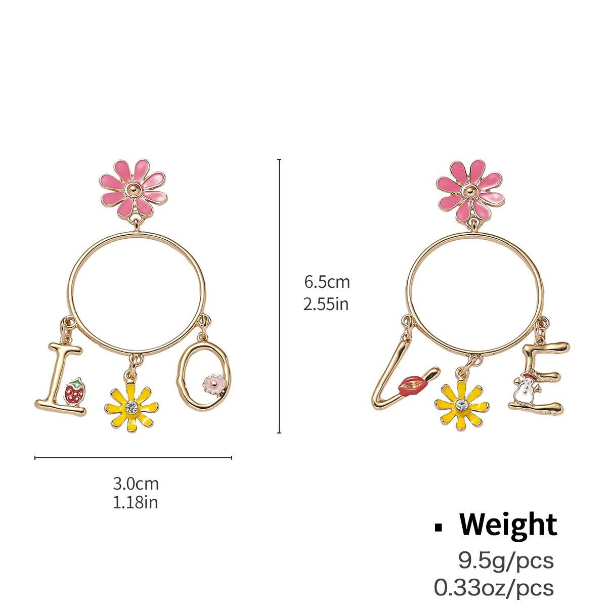 NEW FASHION SWEET GIRL STYLE PENDANT EARRINGS_CWAJE2958