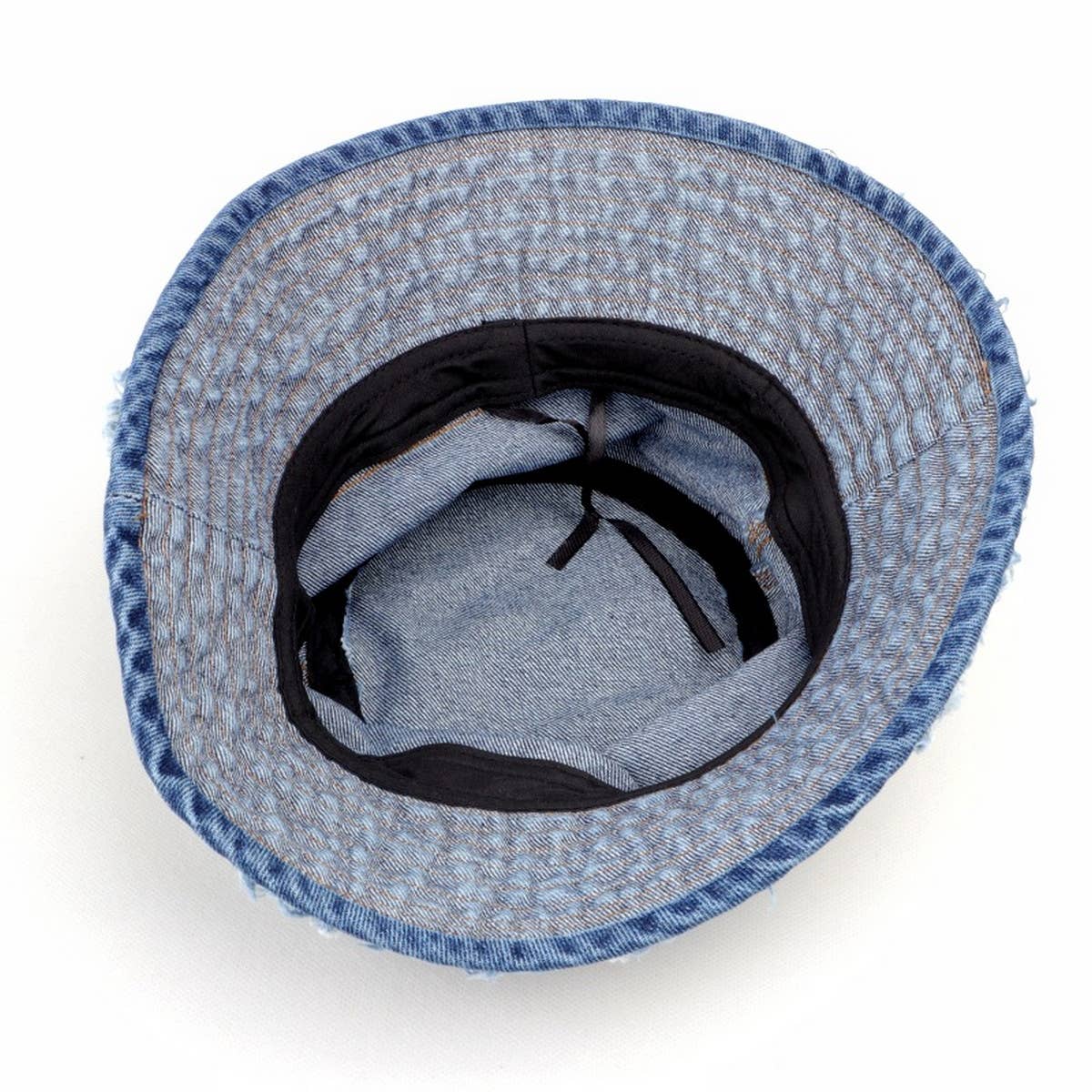 Versatile Washed Distressed Denim Bucket Hat_Cwah1539