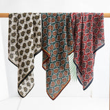 Floral Print Square Scarf_Cwasc03142