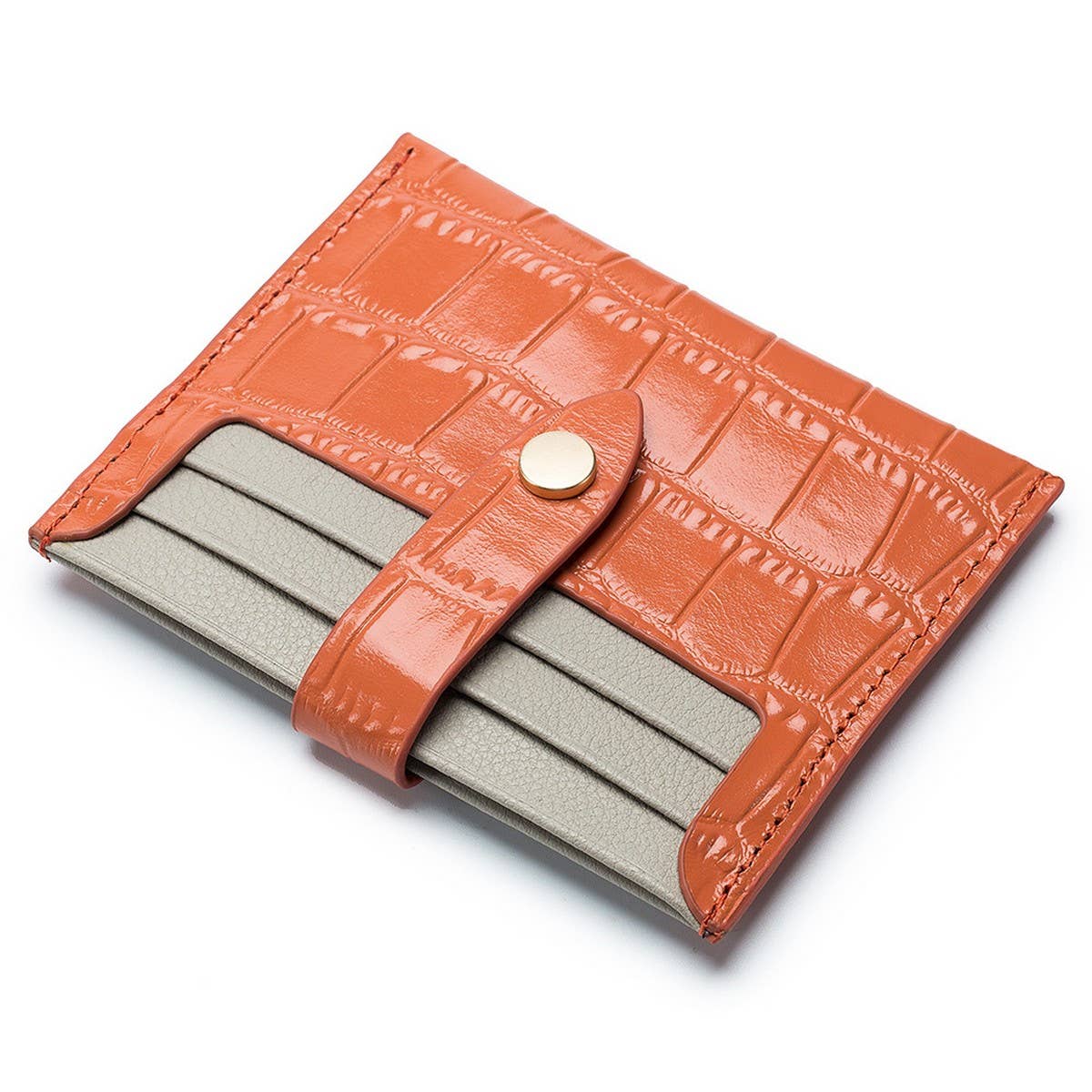 SMALL CROCODILE PATTERN LEATHER COIN PURSE CARD BAG_CWAB3887
