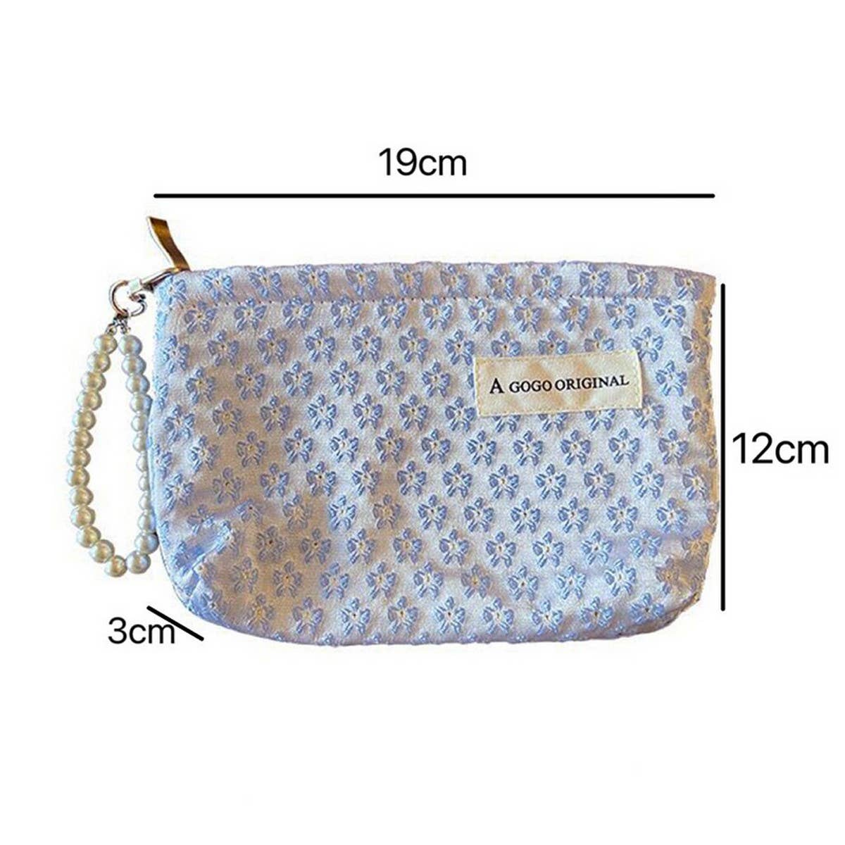 Pearl Handle Cosmetic Bag Sweet Wallet Hand Pouch_Cuab00675