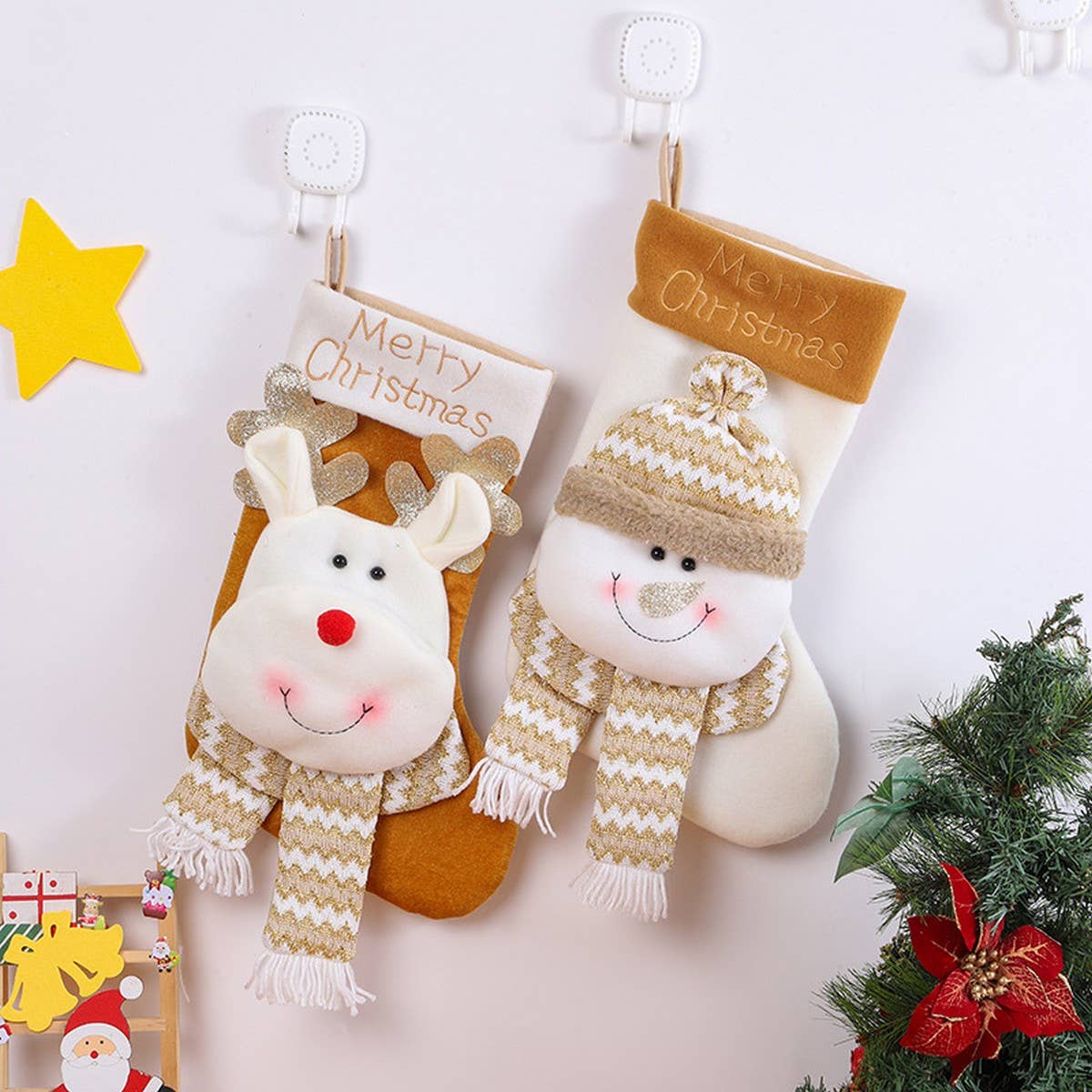 CHRISTMAS CUTE CARTOON CHRISTMAS STOCKINGS_CWMS1426