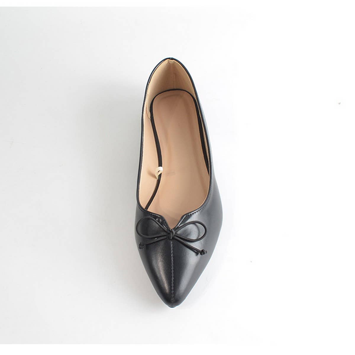 Women Pointed Bow Soft Sole Flat Shoes