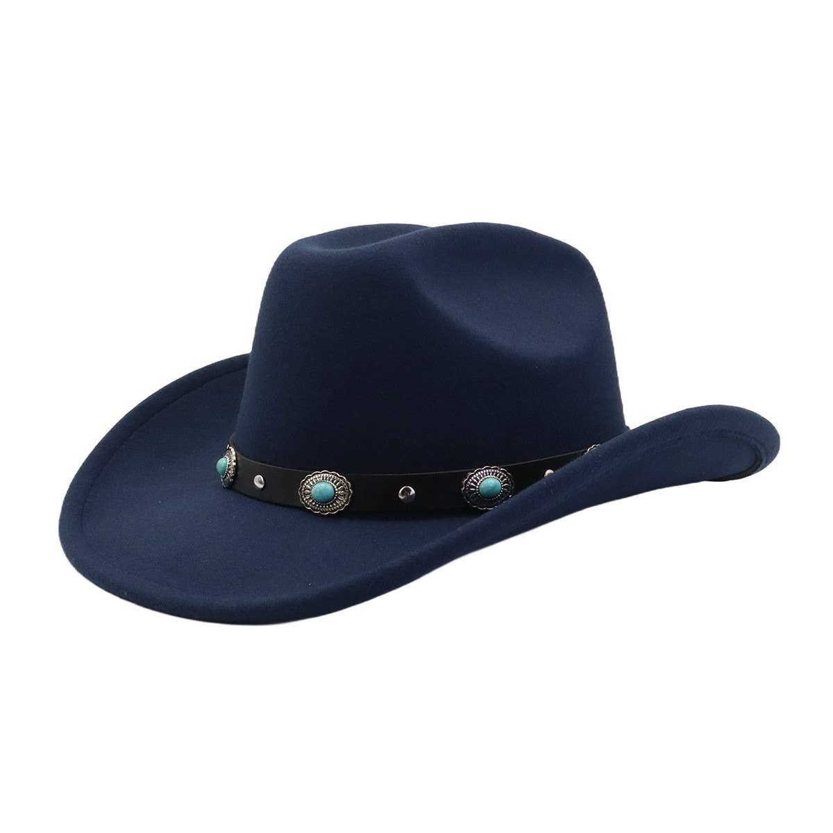COUPLE S POLYESTER COWBOY JAZZ HAT ETHNIC STYLE_CWAH04384