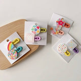 CHILDRENS NEW GEOMETRIC COLOR MATCHING HAIRPIN_CWAHA1813