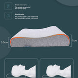 LOW PROFILE WAVE MEMORY FOAM PILLOW 3D DESIGN_CWMM8086