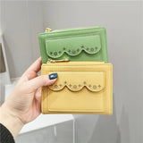 SIMPLE SOLID COLOR LACE HOLLOW WALLET_CWAB2564