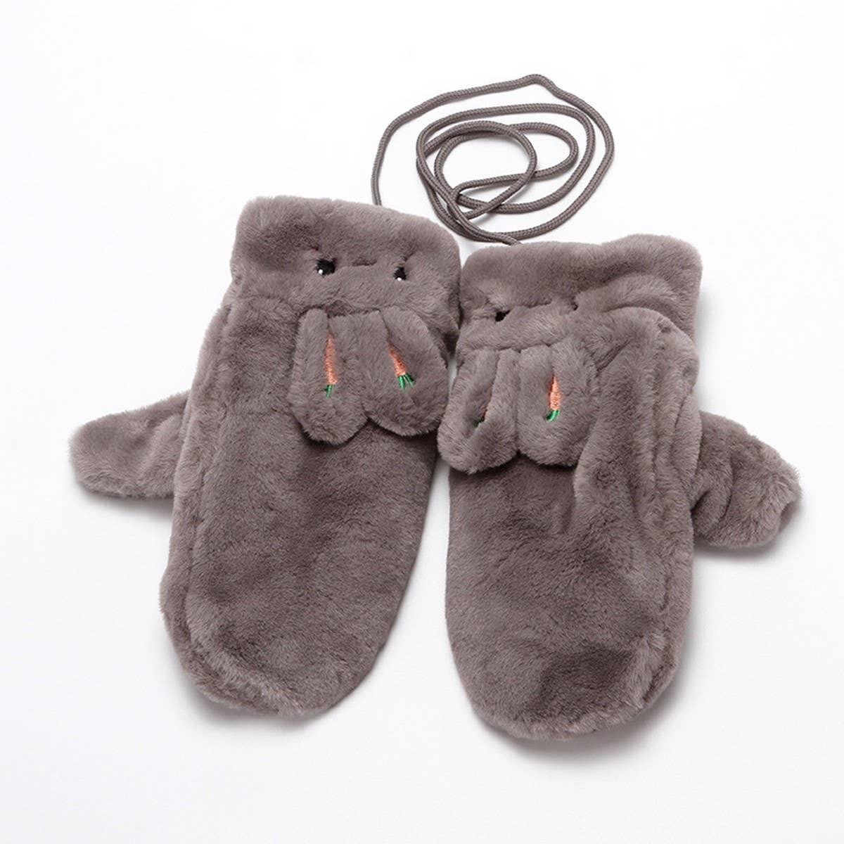 Winter Cute Rabbit Halter Full Finger Gloves_Cwag0258