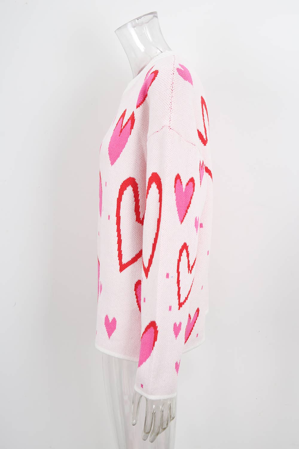 Valentines Day Love Jacquard Loose Knitwear