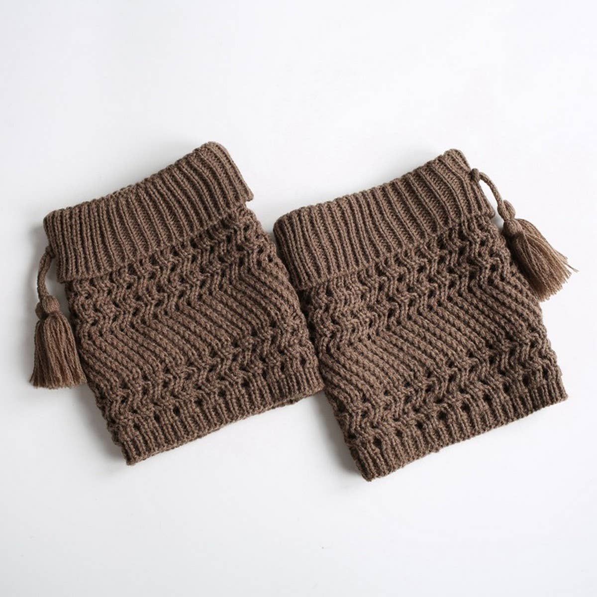 NEW CHRISTMAS FOLDED HOLE TWILL TASSEL SOCKS_CWMS0747