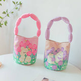 CUTE PADDED BUCKET BAG SUMMER STUDENT STYLE_CWAB5605