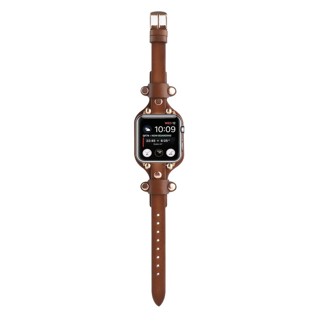 APPLE WATCH9 1 RIVET LEATHER STRAP_CWWW0044