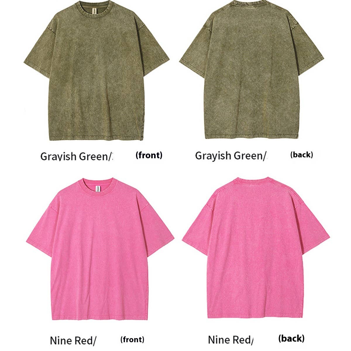 250G VINTAGE WASHED WAX DYED COTTON T SHIRT CUSTOM LOGO