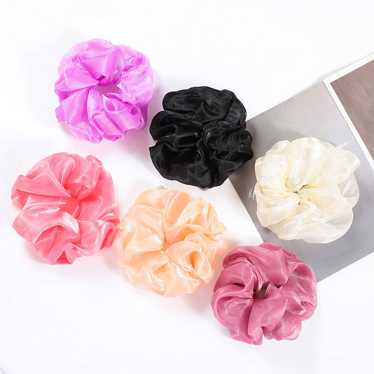 RETRO SIMPLE MESH HAIR ROPE_CWAHA0872