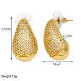 FASHIONABLE DROPLET SHAPED EARRINGS_CWAJE0976