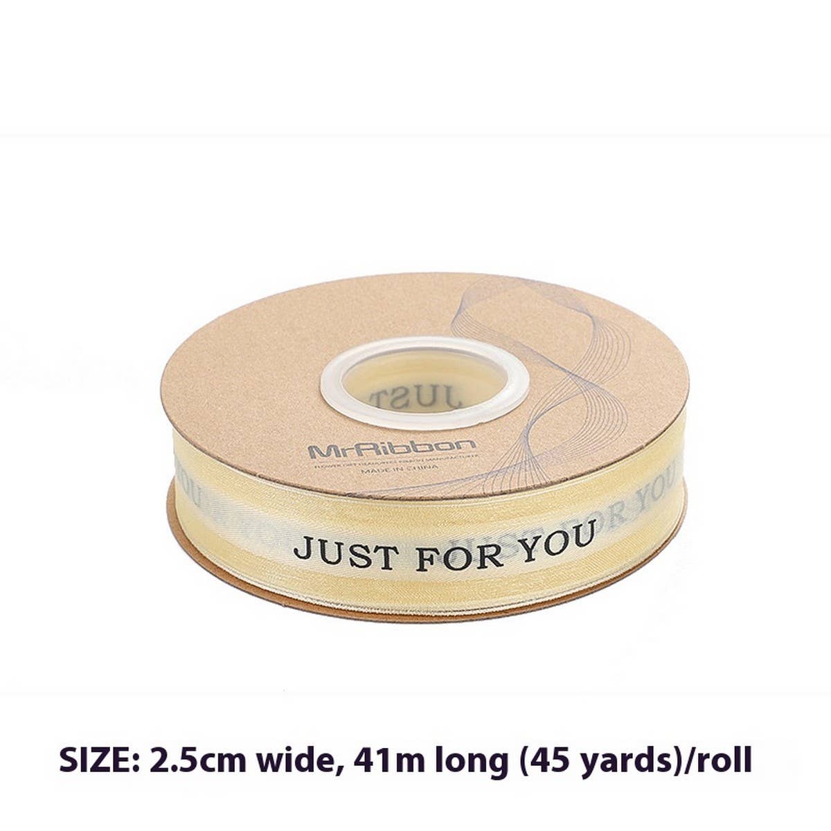 2 5CM FLOWER PACKAGING RIBBON BOW RIBBON_CWMM5784