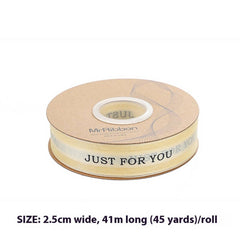 2 5CM FLOWER PACKAGING RIBBON BOW RIBBON_CWMM5784