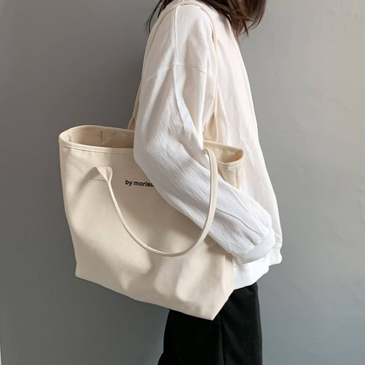 NEW LARGE CAPACITY SIMPLE CANVASBAG_CWAB2127