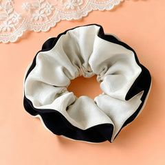 Oversized Satin Color Block Scrunchie For Women_Cwaha07555
