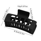 MATTE SQUARE HAIR CLAW MINIMALIST SHARK CLIP_CWAHA2826