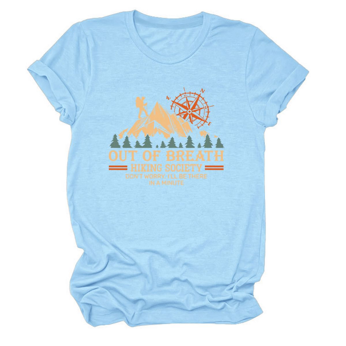COMFY CREW NECK TEE HIKING QUOTE FOR WOMEN_CWTTS1523