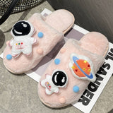 CARTOON SPACE ASTRONAUT HOME COTTON SLIPPERS_CWSHS0381