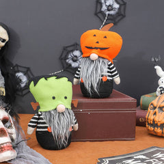 Cute Pumpkin Gnome Faceless Halloween Doll_Cwmm9967