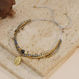 RICE BEAD HAND WOVEN MULTI LAYERED BRACELET_CWAB4633