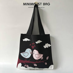 CARTOON BIRD KNITTED SHOULDER BAG HANDBAG_CWAB1540
