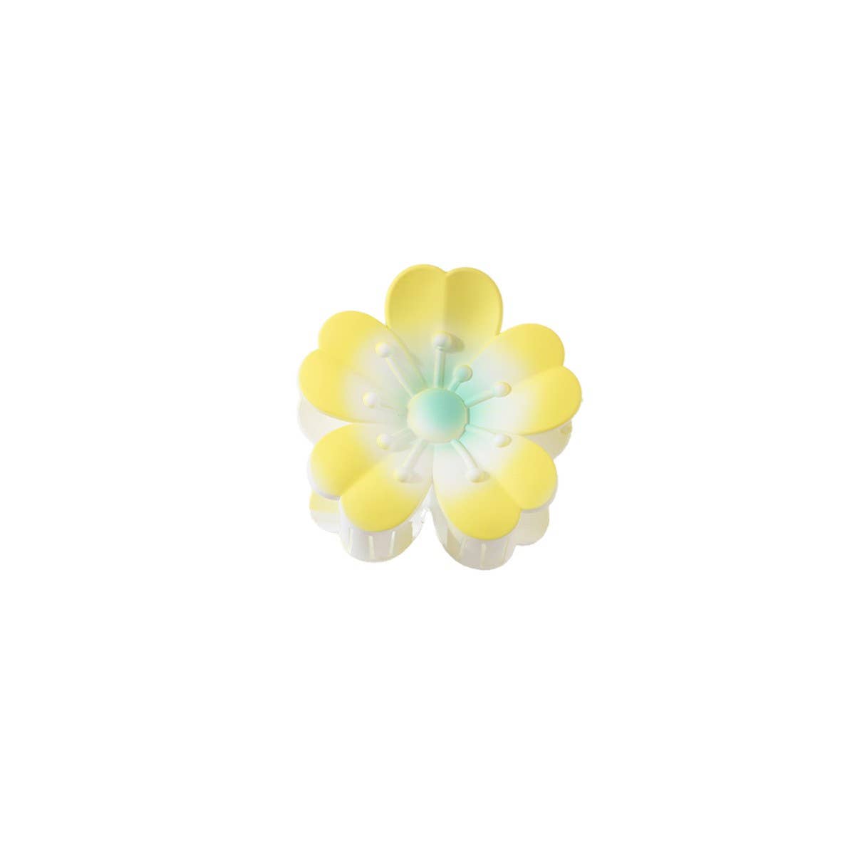 FLOWER GRADIENT HEART PETAL HAIR CLAW CLIPS_CWMM4991
