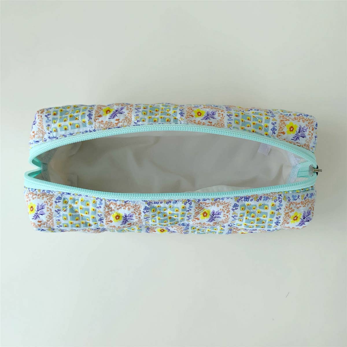 CASUAL FLORAL PENCIL CASE COSMETIC BAG_CWAB1044