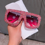 LUXURY RHINESTONE TRENDY LARGE FRAME SUNGLASSES_CWASG0825