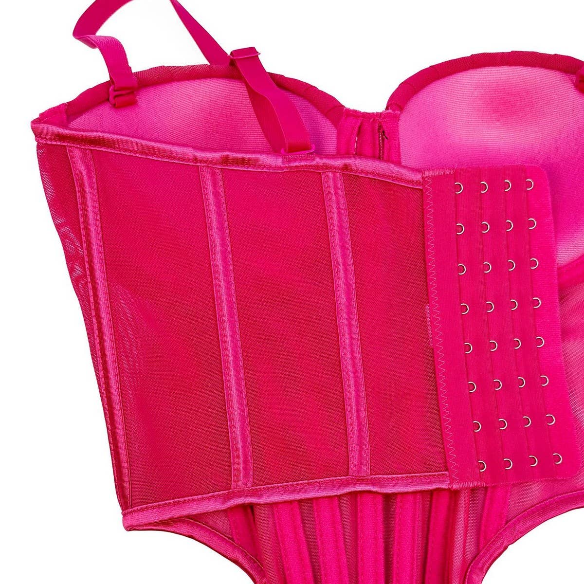 PREMIUM PLEATED HERRINGBONE CORSET WITH COASTERS_CWMM4132