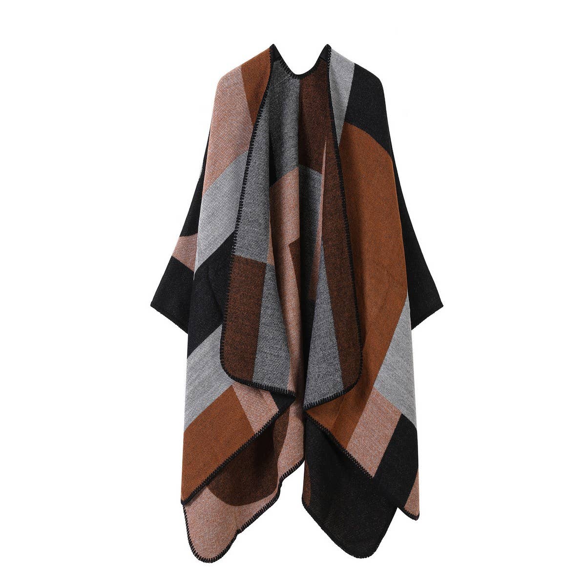 FAUX CASHMERE SHAWL WARM DOUBLE SIDED CLOAK_CWASC2253