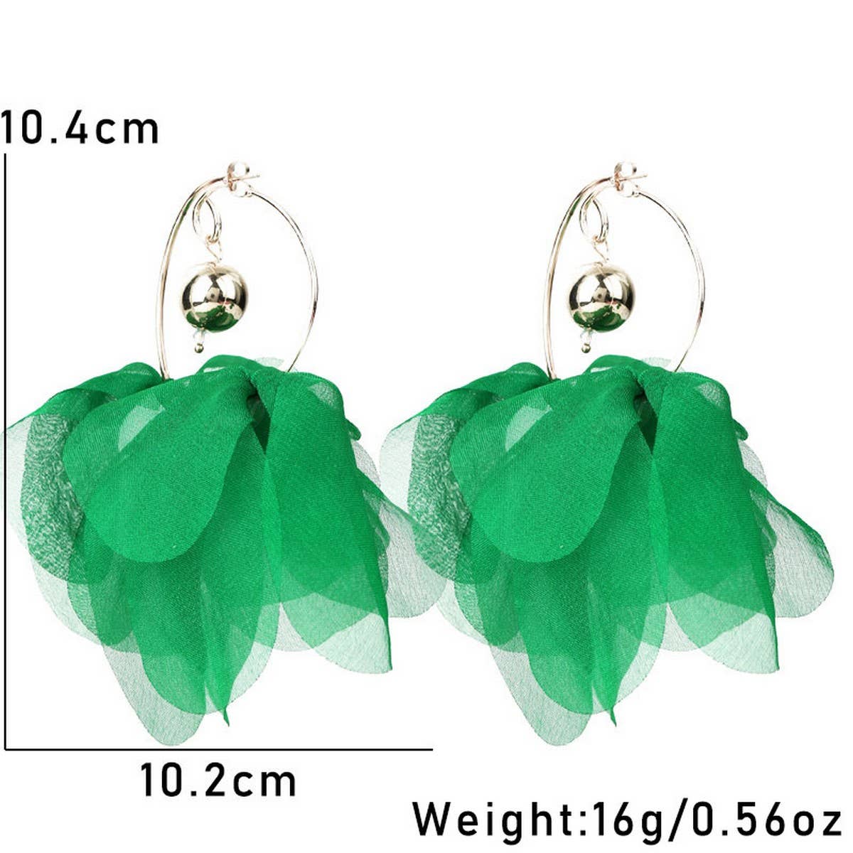 BOLD SOLID FABRIC HOOP EARRINGS ORIGINAL HANDMADE_CWMM6278