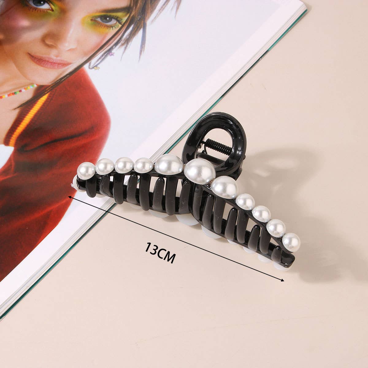 LARGE PEARL HAIR CLAW CLIP FOR WOMEN FRENCH STYLE_CWAHA0406