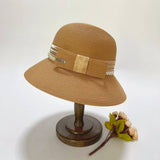 SUMMER ICE LINEN ELEGANT STRAW HAT FOR WOMEN_CWAH3493