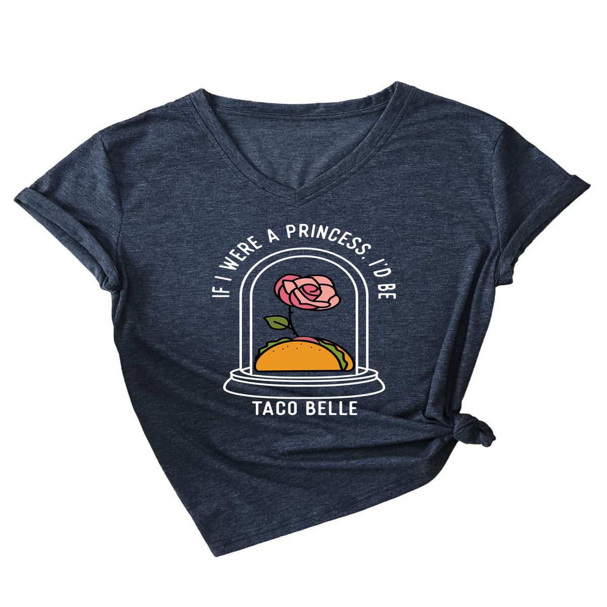 FUNNY WOMENS TEE PRINCESS TACO PRINT_CWTTS1522