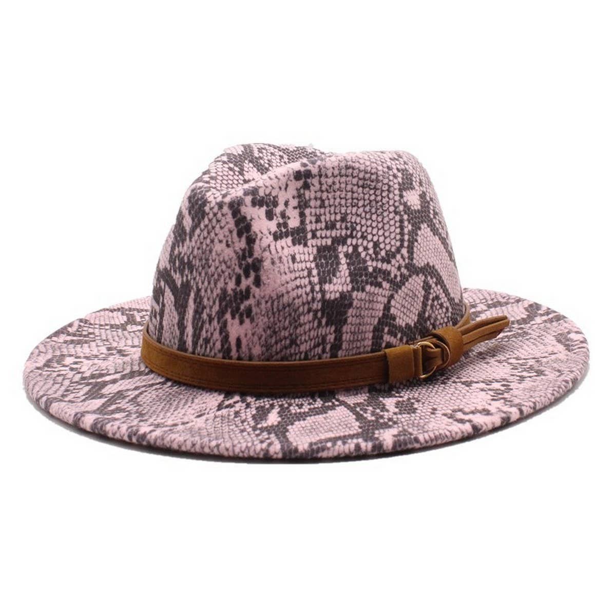Wool Hat Snake Patte Casual Hat Jazz Hat Felt Hat_Cwah2592
